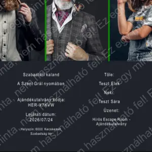 Szabadtéri kalandok - Ajándékutalvány