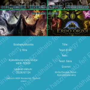 Hírös Escape Room - Szabadulószoba