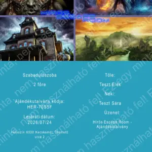Hírös Escape Room - Szabadulószoba